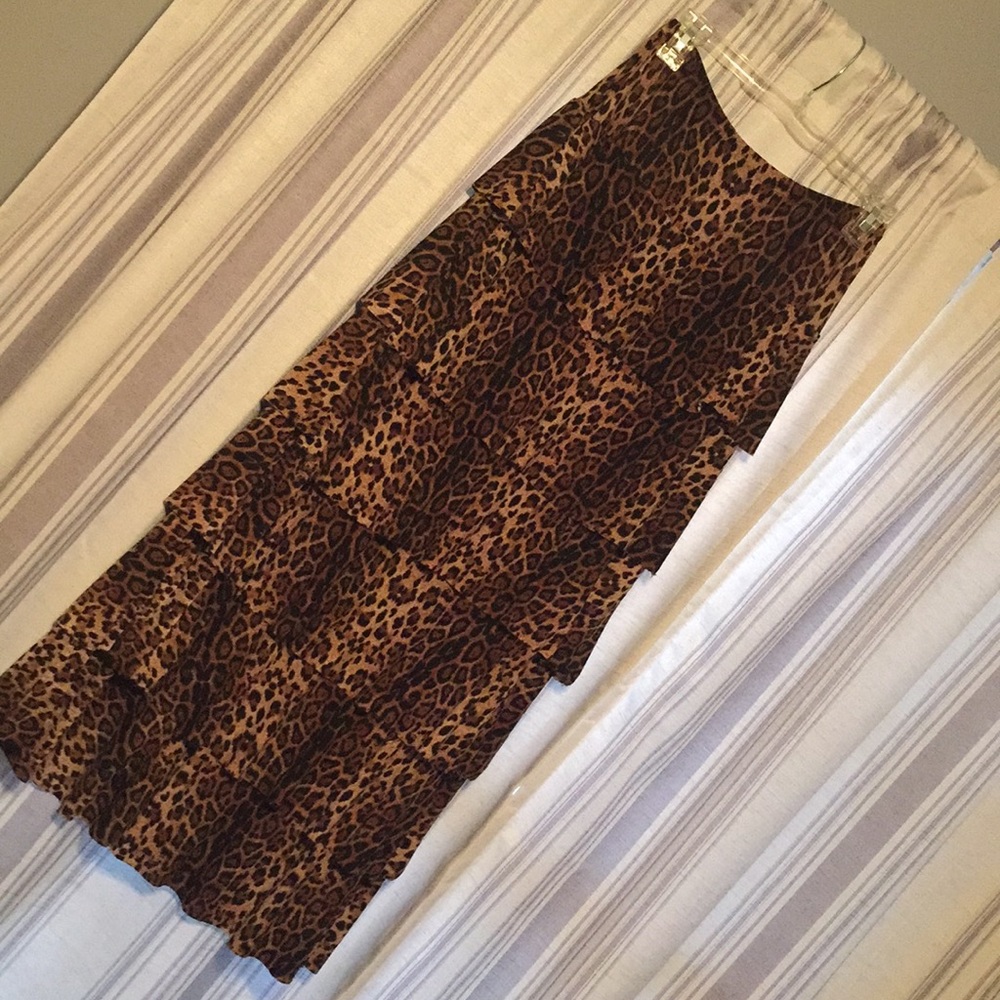 Leopard print Nuggles layering skirt